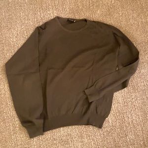 Giorgio Armani olive green cotton/kashmir sweater